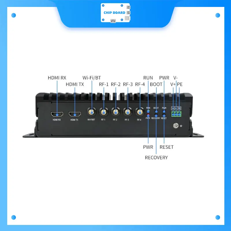 Forlinx FCU3501 RK3588J PC industrial 3x M.2 NVMe 26+6 TOPS AI 4x RS232/2x RS485 4G/5G WiFi/BT - imagen 3