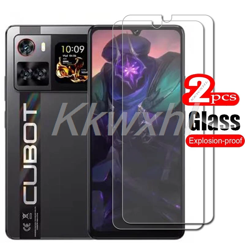 1/2 Uds para Cubot X100 cubierta de vidrio templado en CubotX100 CubotP90 CubotA40 A40 P90 Protector de pantalla película transparente