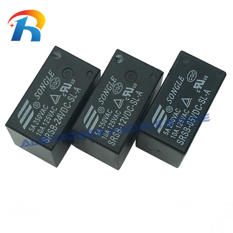Relés de señal de piezas, relé SRSB, 05VDC, 12VDC, 24VDC, SL, A, SRSB-05VDC-SL-A, SRSB-12VDC-SL-A, 4Pin, 3A, 250VAC, 5 SRSB-24VDC-SL-A - imagen 2