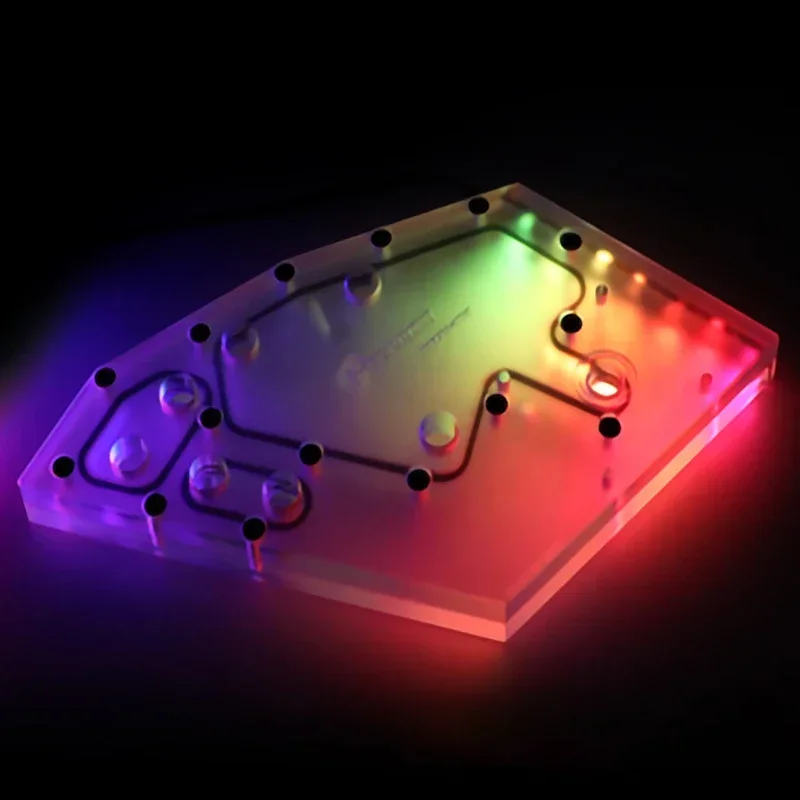 Placa de canal acuático Barrow para COUGAR CONQUEROR mini funda Aurora placa base AURA SYNC CRZFM-SDB