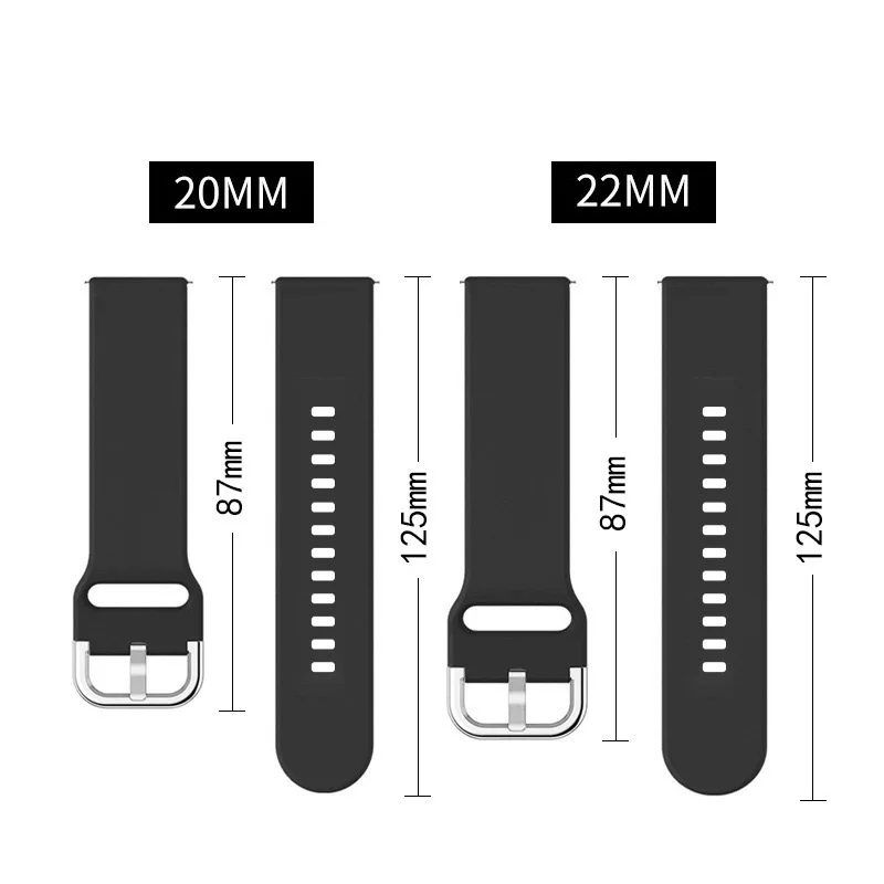 Para COLMI C81 C61 C60 C80 correa de reloj inteligente 20mm 22mm pulsera deportiva de silicona para COLMI P28 Plus/P8/P 71 P68 P60 P73/M42 M41Band - imagen 4