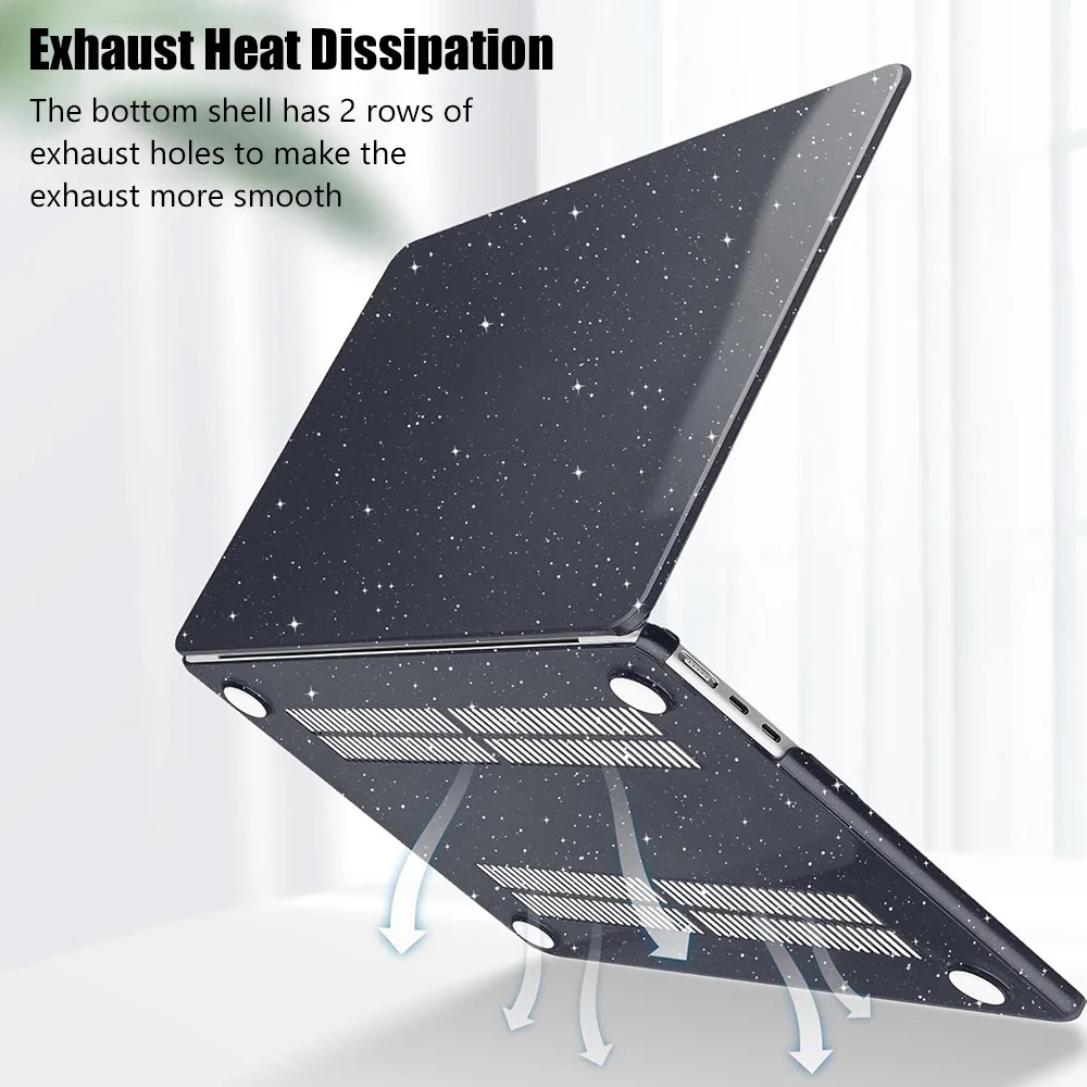 Fundas con purpurina para ordenador portátil MacBook Pro 13,3 Air 15,3 13,6 13,3 A2941 A3241 A2681 A3113 A3240 A1932 A2179 A1706 A2338 Funda - imagen 2