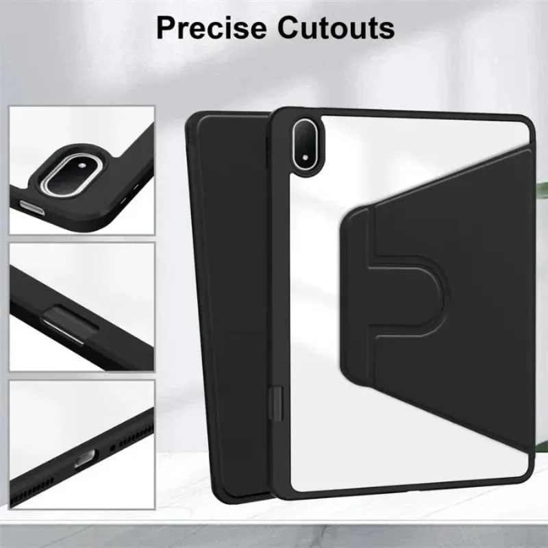 360 ° Funda con rotación para OnePlus Pad 3, 13,2 pulgadas con portalápices, Funda trasera acrílica para OnePlus Pad 3 OPPO Pad 4 Pro - imagen 4