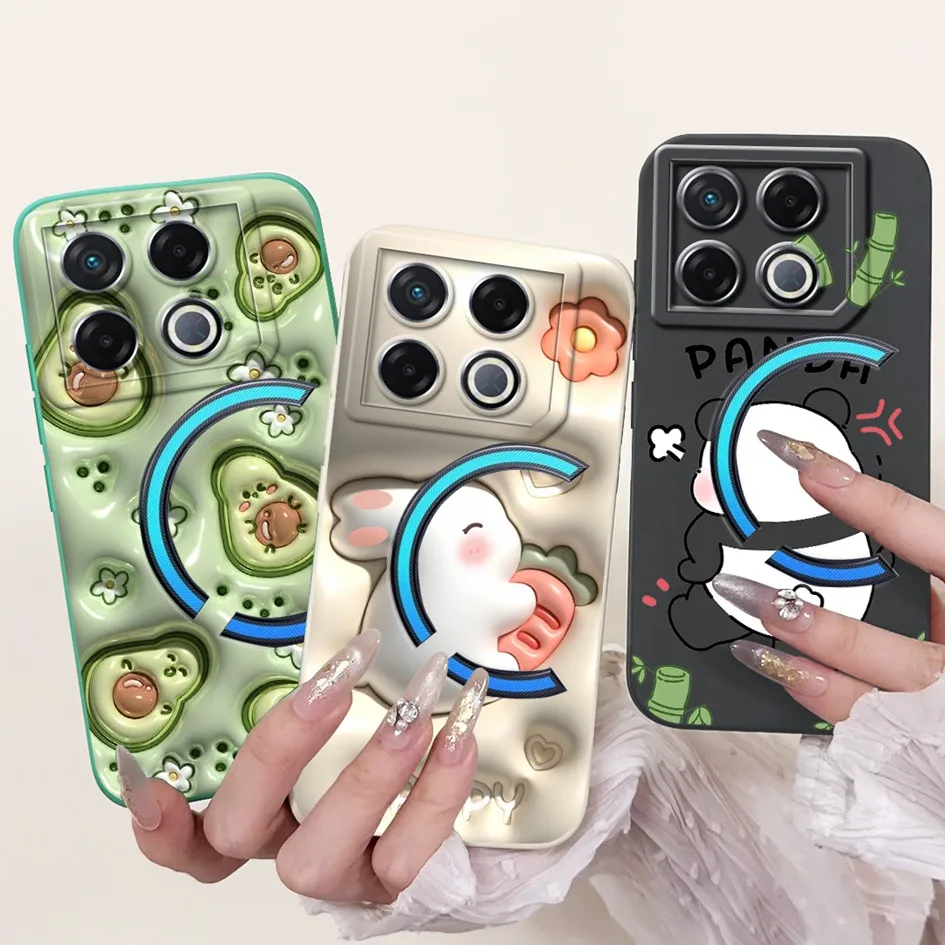 Para Infinix GT 20 Pro 5G funda X6871 lindo dinosaurio conejo funda trasera de silicona para teléfono Infinix GT 20Pro GT20 Pro carcasa protectora - imagen 3