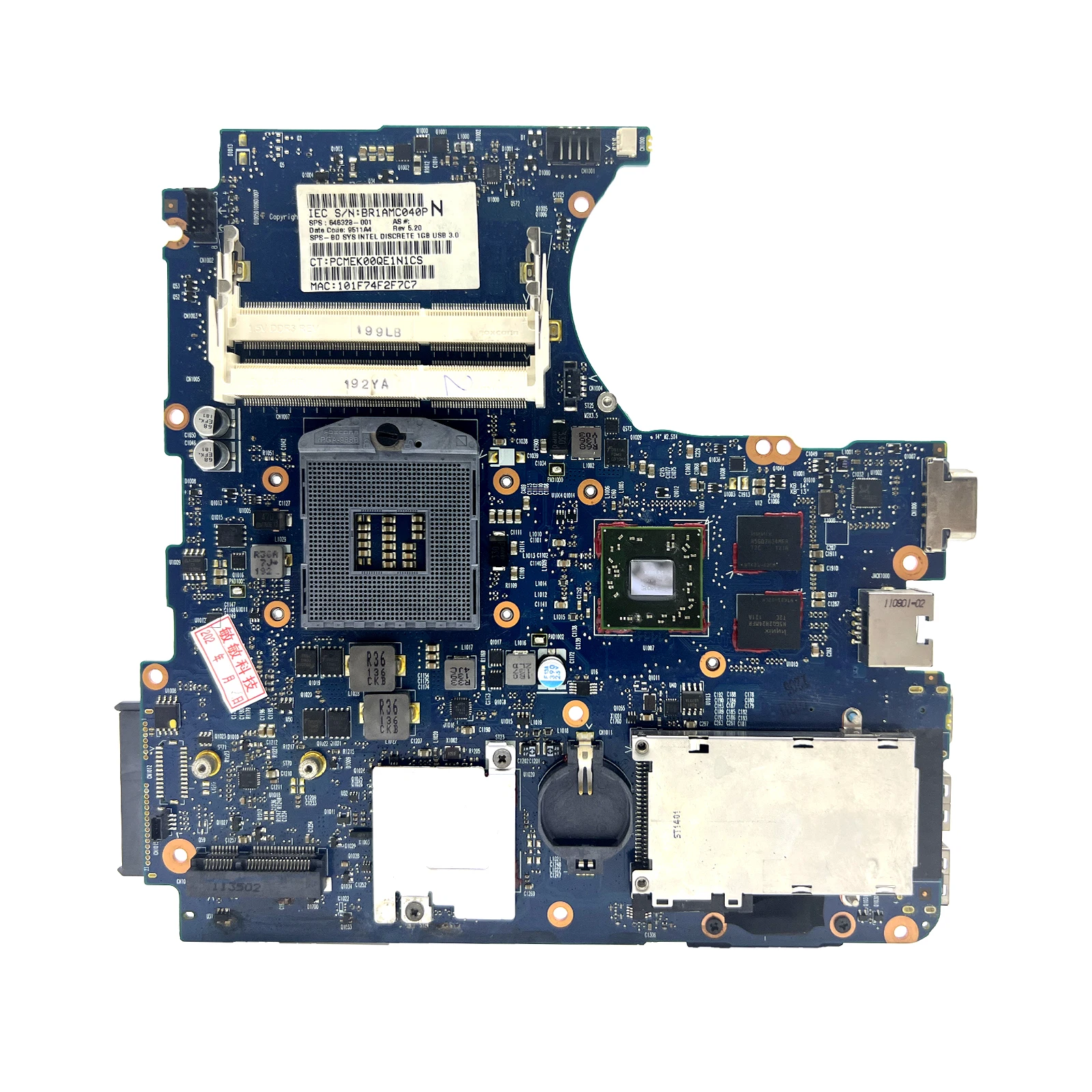 Placa base para ordenador portátil de 4431, 4431, 4330S, 4430S, 646328, 001, 658335, HM65 6050A2411501-MB-A02 - imagen 3