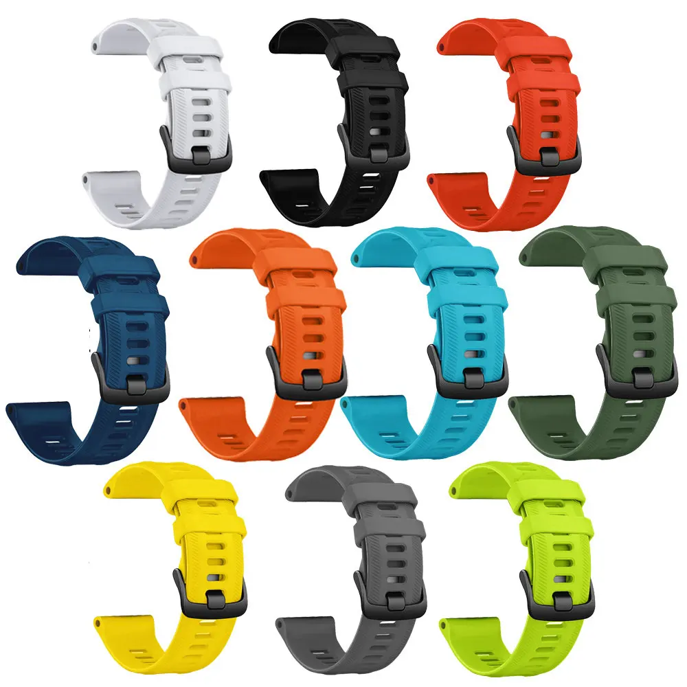 Correas de reloj oficiales para Garmin Forerunner 955, pulsera de silicona de 22mm para reloj Forerunner 945 935 745 Fenix 5 6, correa - imagen 2