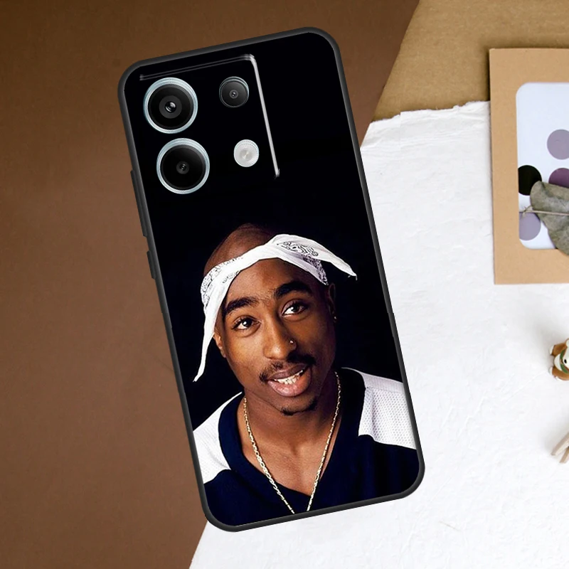 Funda 2pac tupac Crown 2 pac para Xiaomi Redmi Note 13 11 9 10 12 Pro Plus 9S 10S 11S 12S Redmi 13C 9C 10C 12C - imagen 5