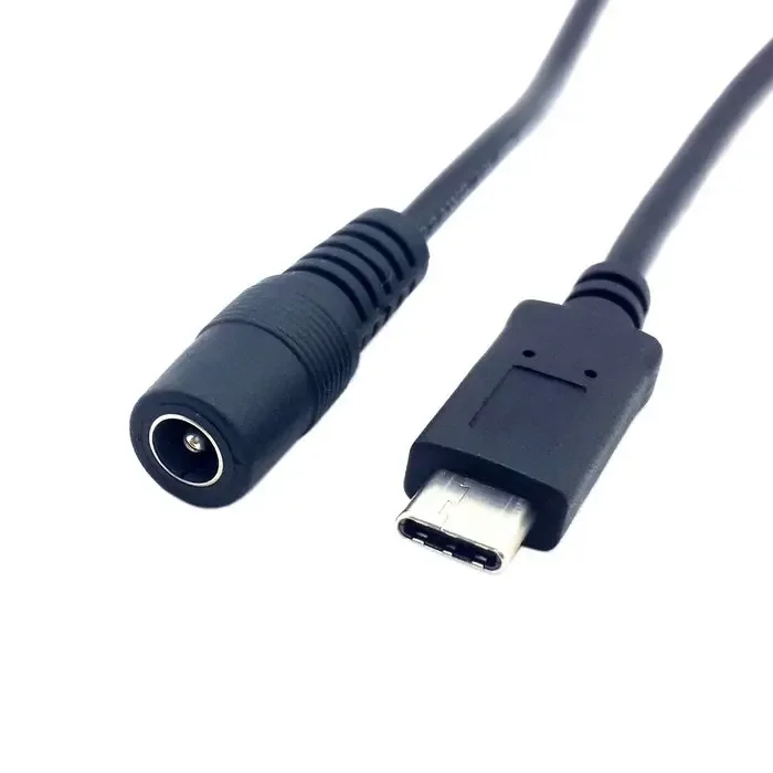 USB 3,1 tipo C USB-C a DC 5,5 2,5mm Cable de carga de extensión de conector de alimentación para nuevo Macbook 10cm, envío gratis + número de seguimiento - imagen 5
