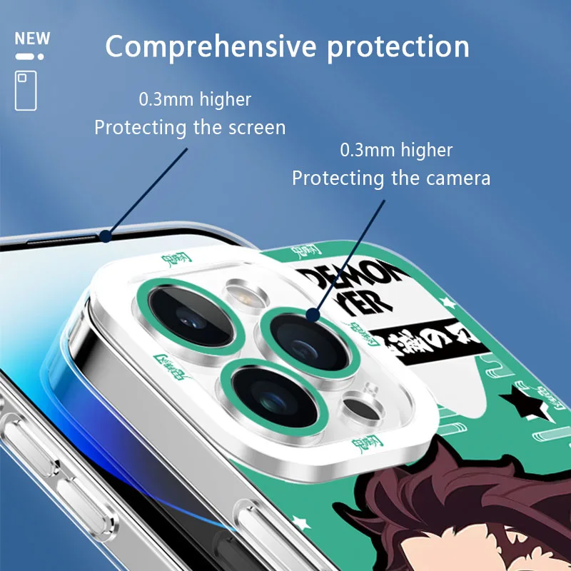 Funda de teléfono Demon Slayer de dibujos animados para Samsung Galaxy S23 S22 Ultra S21 S20 FE S10 Plus Note 20 10 9 A14 A24 A34 A54 funda de silicona - imagen 4