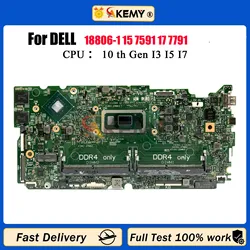 Para Dell inspiron 15 7591 17 7791 placa base de computadora portátil con CPU i5 i7 18806-1 CN-0850TM 0D0JY6 0850TM placa base 100% completamente probada