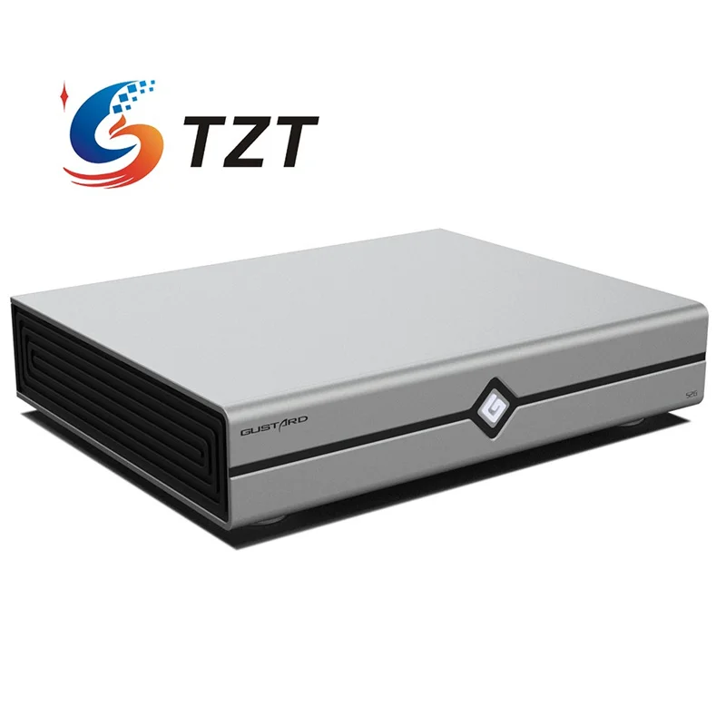 TZT GUSTARD Servidor de música S26 blanco/negro Tocadiscos digital SSD incorporado de 1 TB para sistema de operación de audio CelWare