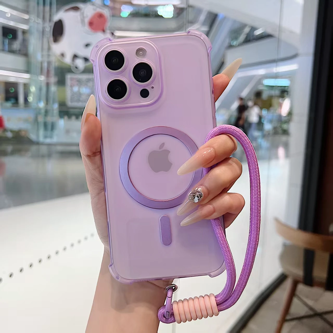 Funda de teléfono con correa de muñeca magnética para Xiaomi Redmi Note 15 Pro Plus 5G 15 15C 4G, funda con cordón de silicona suave a prueba de golpes - imagen 4