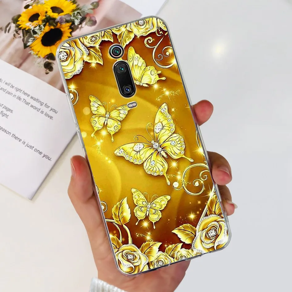 Para Xiaomi Mi 9T Pro funda Mi 9T funda Popular flor transparente suave funda de teléfono de silicona para Redmi K20 Pro K 20 Mi9T Pro parachoques - imagen 5