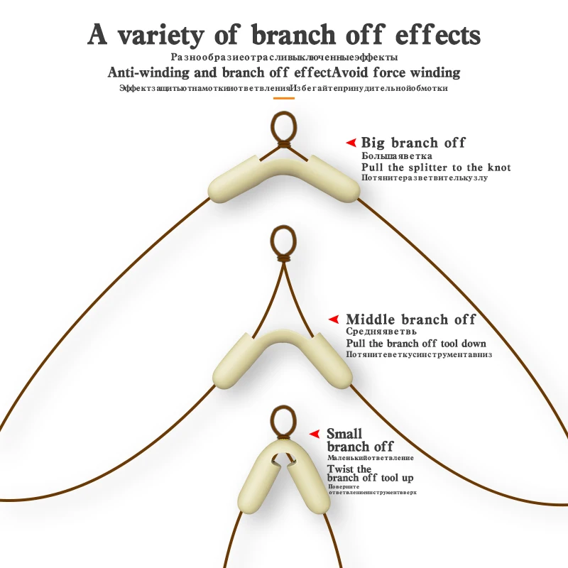 2 unids/lote de frijoles ramificados, herramientas de pesca de agua dulce, rama de pesca Vertical, herramientas de pesca de agua poco profunda, aparejos