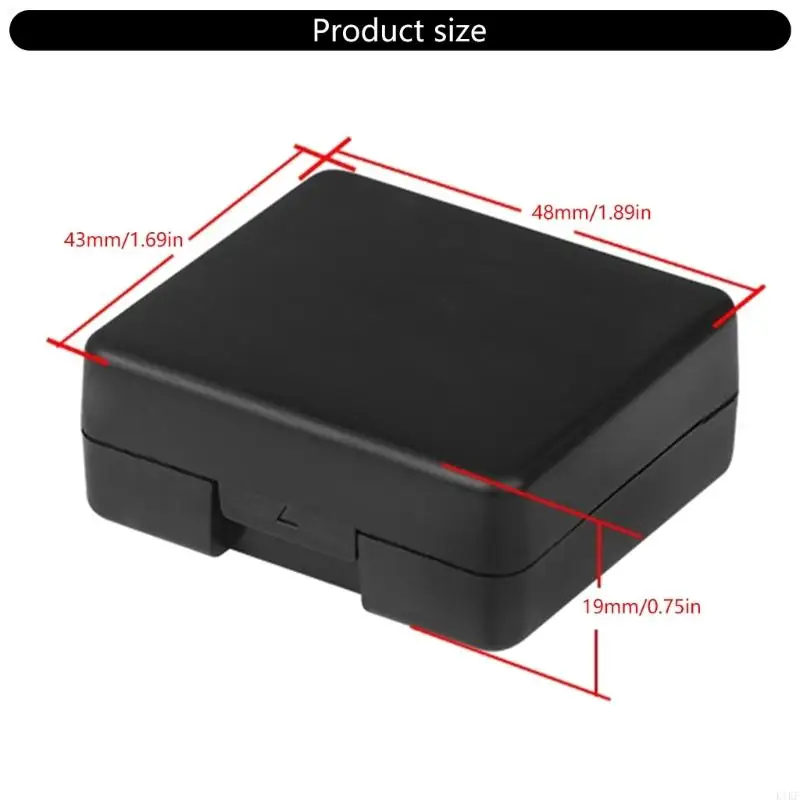 Caja almacenamiento batería ABS reforzada con ranura para tarjeta integrada para entusiastas las Cámaras Acción K1KF - imagen 3