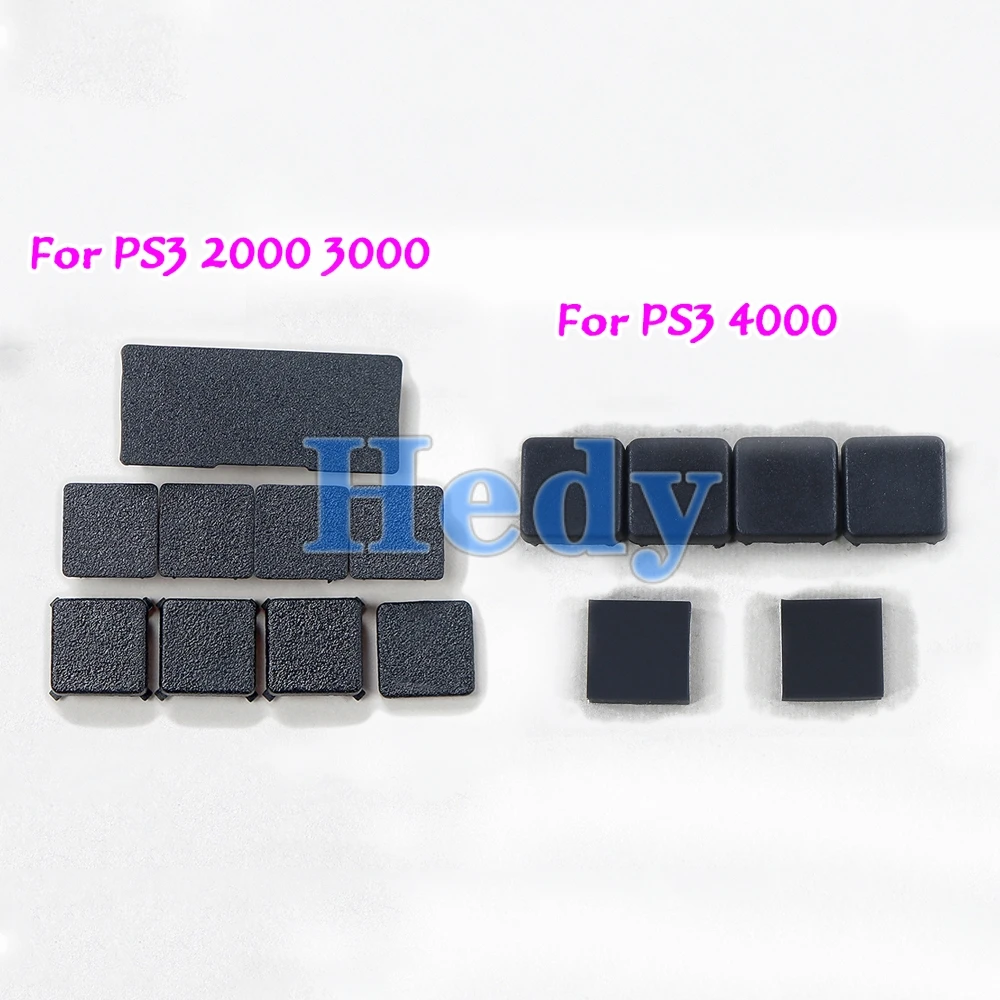 30 juegos de pies de goma, juego completo de cubierta de tapón antipolvo, tornillo, cubierta de pies de tapón de plástico para consola PS3 Slim 2000 3000 4000 - imagen 4
