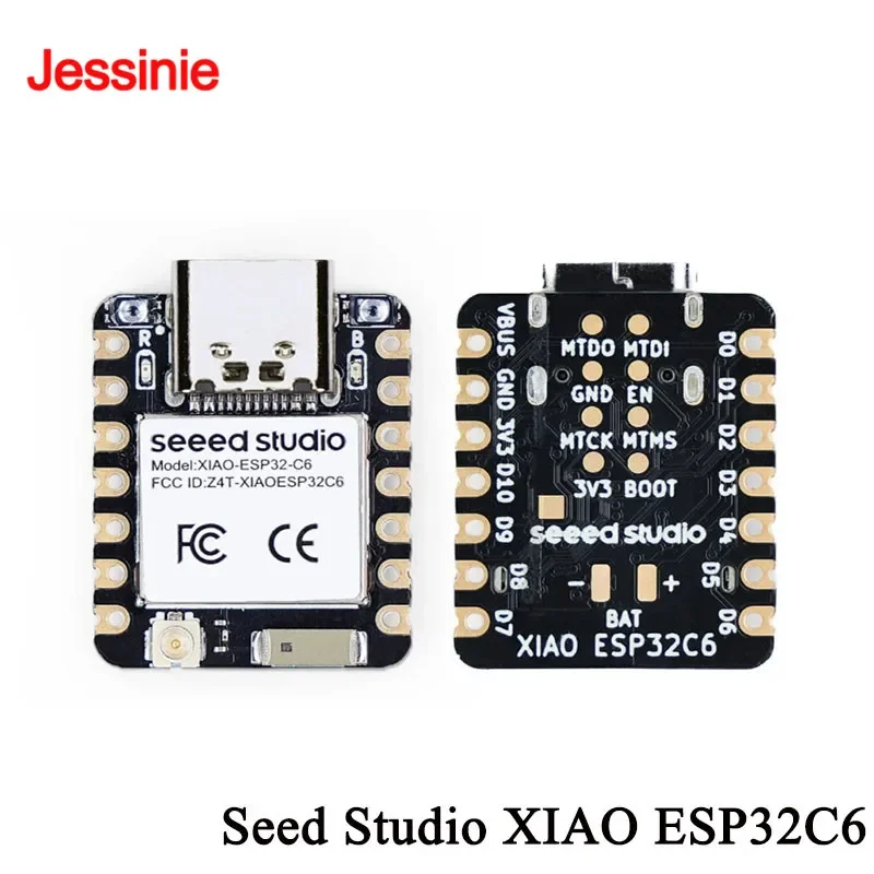 10 uds/1 unidad ESP32 Seeed Studio XIAO ESP32C6 WiFi 6 + compatible con Bluetooth Ble 5 compatible con Zigbee Matter Placa de desarrollo inalámbrico - imagen 2