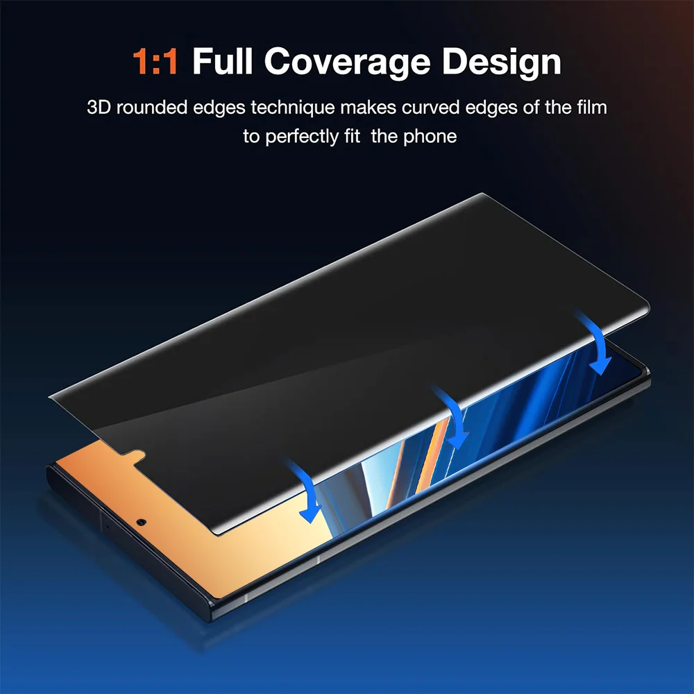 3 uds Anti espía hidrogel de privacidad para Vivo iQOO Z9s Z9x Z9 Turbo Plus V2361A Lite 5G para Z9s Pro Protector de pantalla Flim - imagen 3