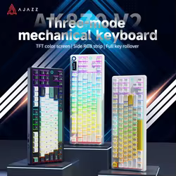 Teclado Mecánico Gaming Ajazz AK870 V2 RGB Hot-Swap Cable