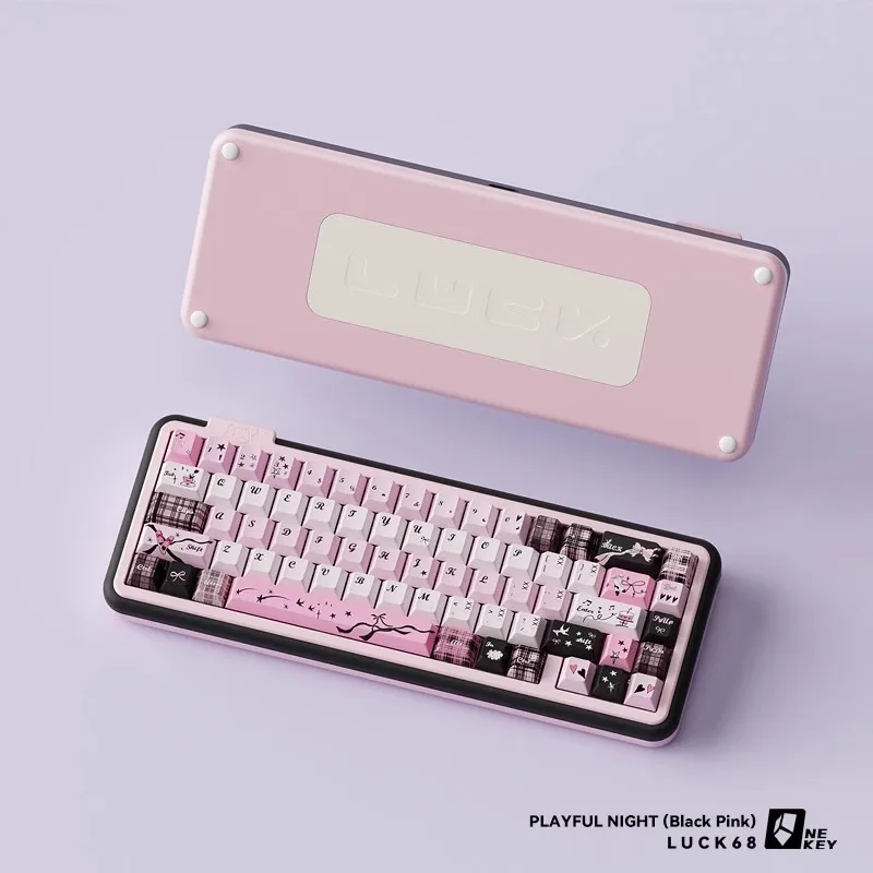 Luck68 Teclado mecánico inalámbrico trimododo BT CNC aluminio personalizado RGB junta de intercambio en caliente teclados para juegos accesorios de PC de escritorio - imagen 2