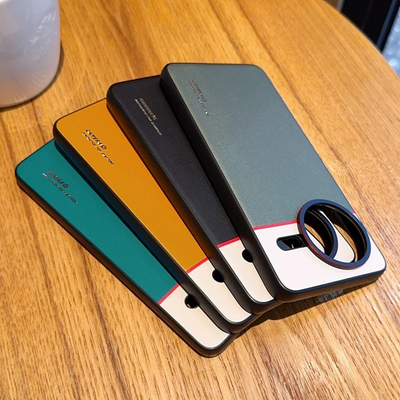 Para Xiaomi POCO F7 Pro funda de lujo de cuero PU Color de piel a juego funda protectora trasera para Xiaomi POCO F7 Ultra F7P Shell - imagen 5