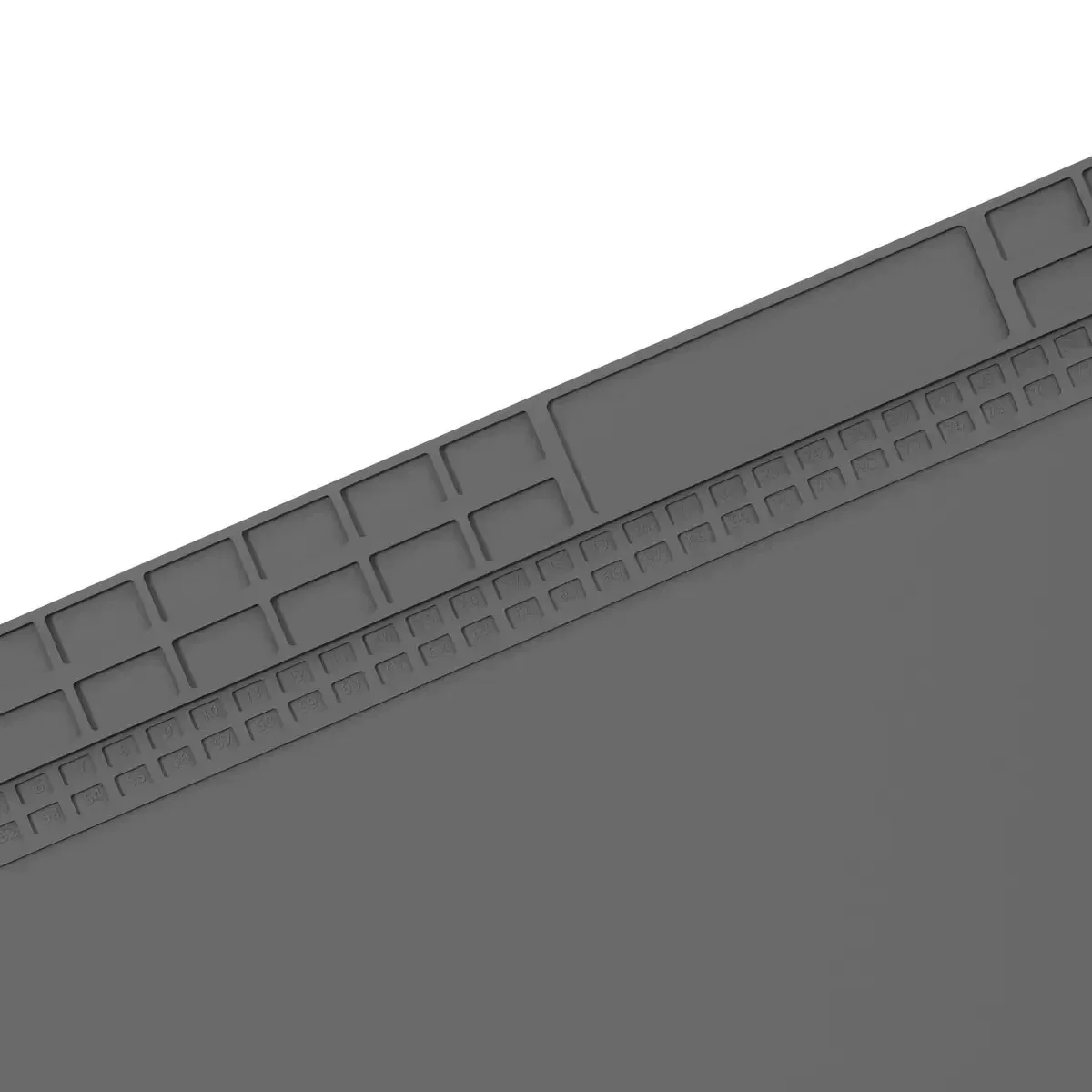 Estera de reparación de silicona resistente al calor, aislamiento de alta temperatura, desmontable para reparaciones organizadas de teléfonos/portátil y trabajos SMD de precisión - imagen 3