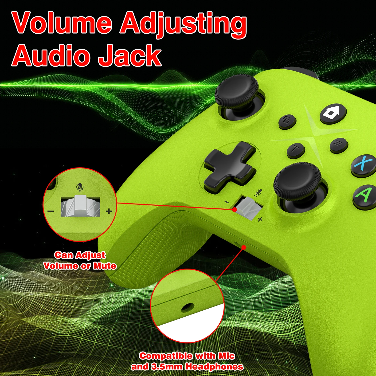 Mando inalámbrico para Xbox One Series X/S/PC/IOS/Android/Steam, giroscopio de 6 ejes con función Turbo, mando para consolas de juegos - imagen 5