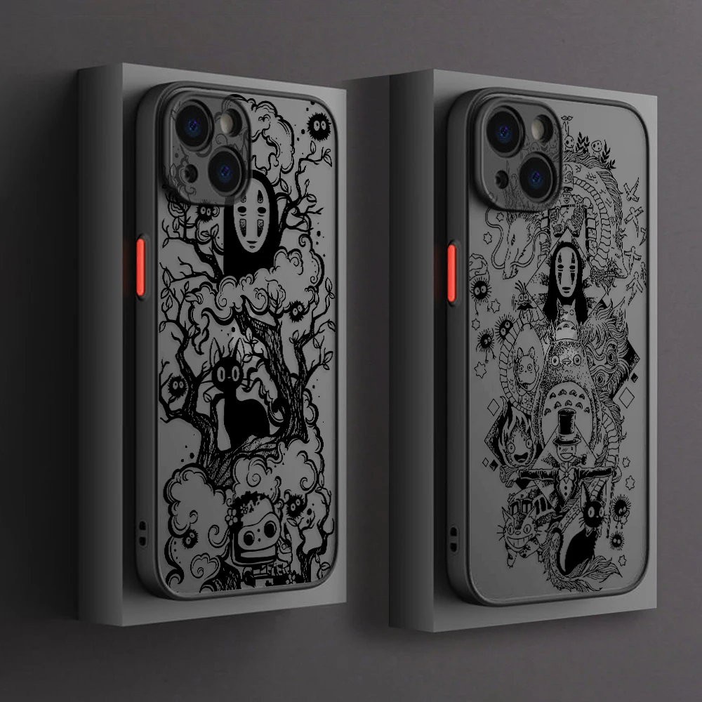 Funda de teléfono sin caras con dibujos animados para hombre, funda dura mate para Samsung Galaxy S24 S23 S22 S21 S20 S10 S9 Ultra Plus 5G Note 20 10 Pro - imagen 2