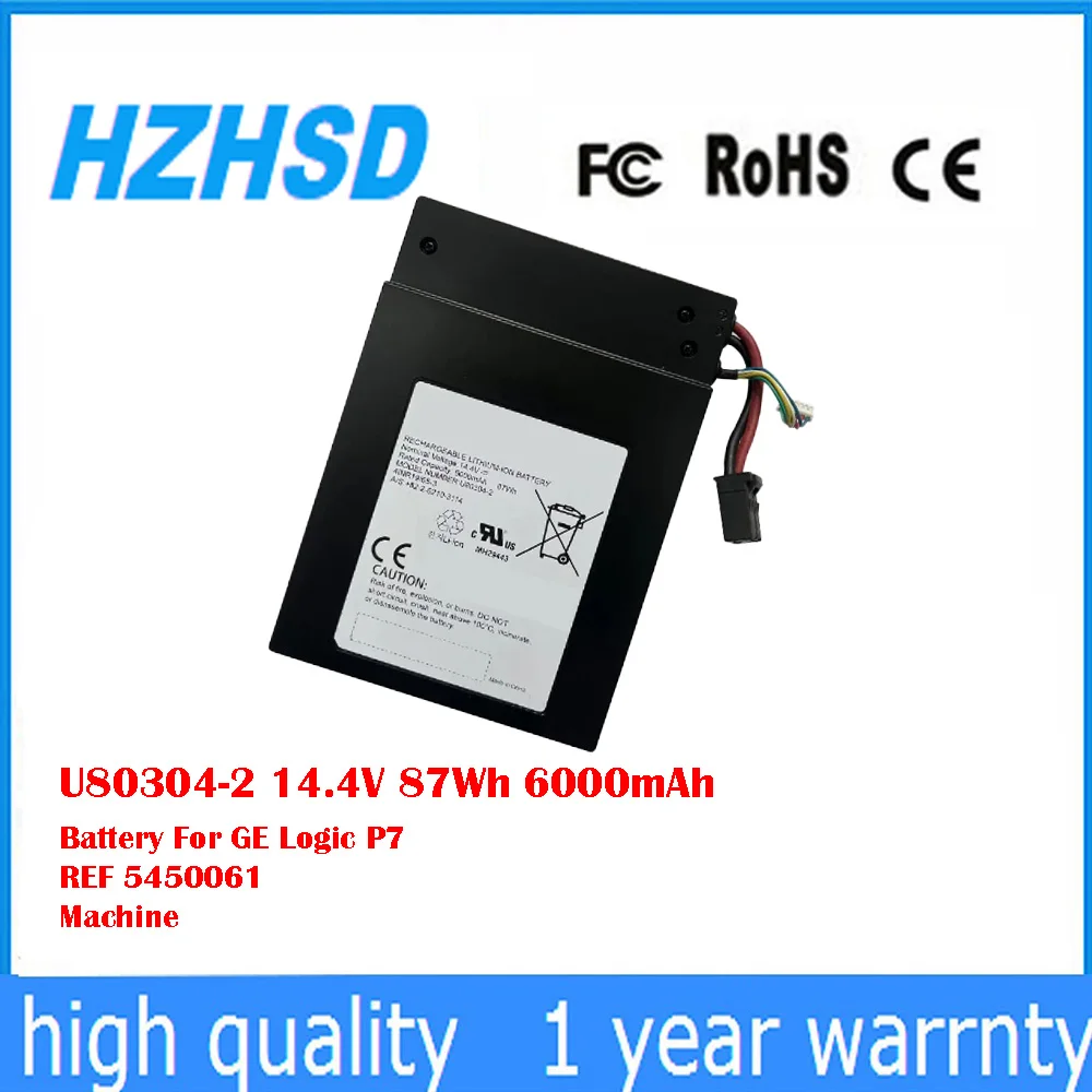 Batería U80304-2 14,4 V 87Wh 6000mAh para GE Logic P7 REF 5450061   Máquina