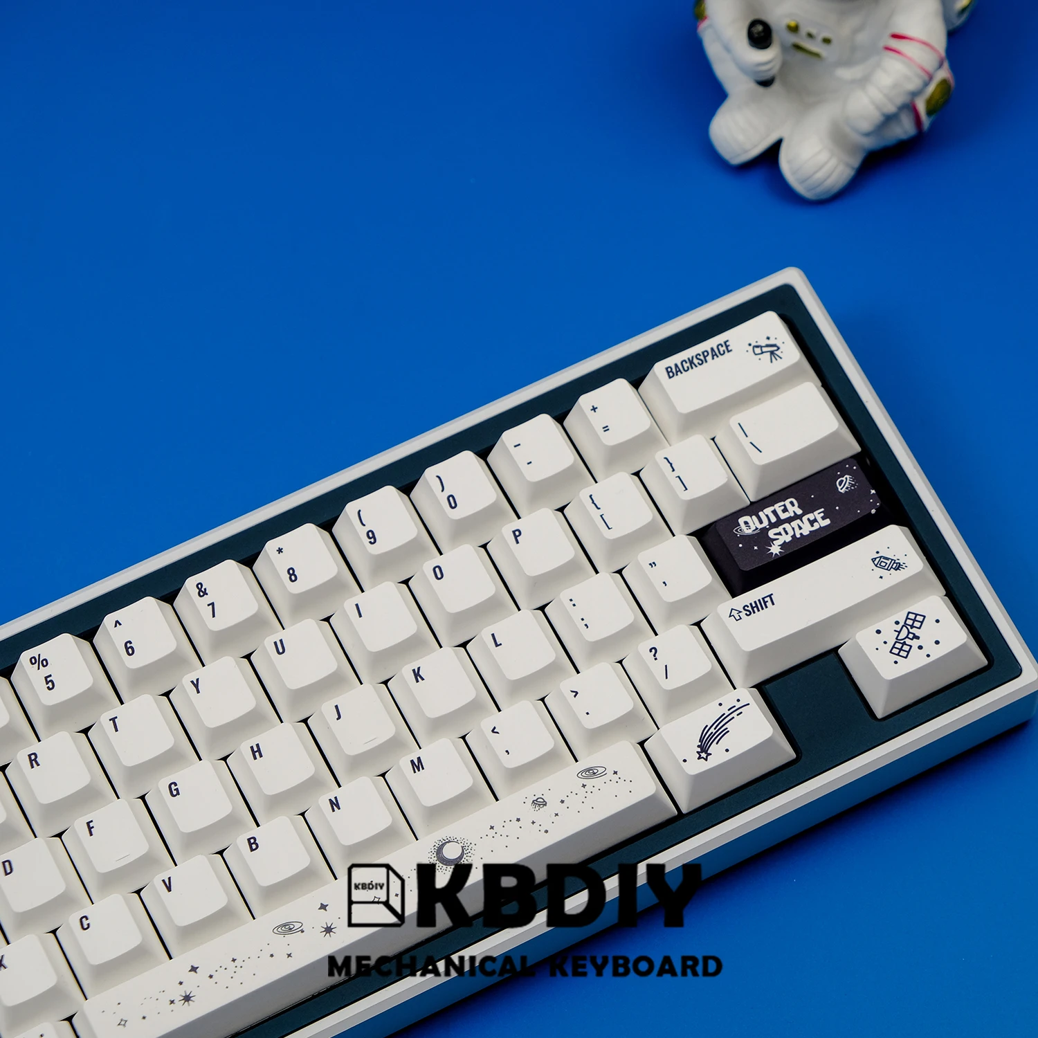 KBDiy-teclas PBT japonesas coreanas, perfil Cherry KOA, tapa del espacio exterior para teclado mecánico, 143 teclas, juego de interruptores MX, DIY