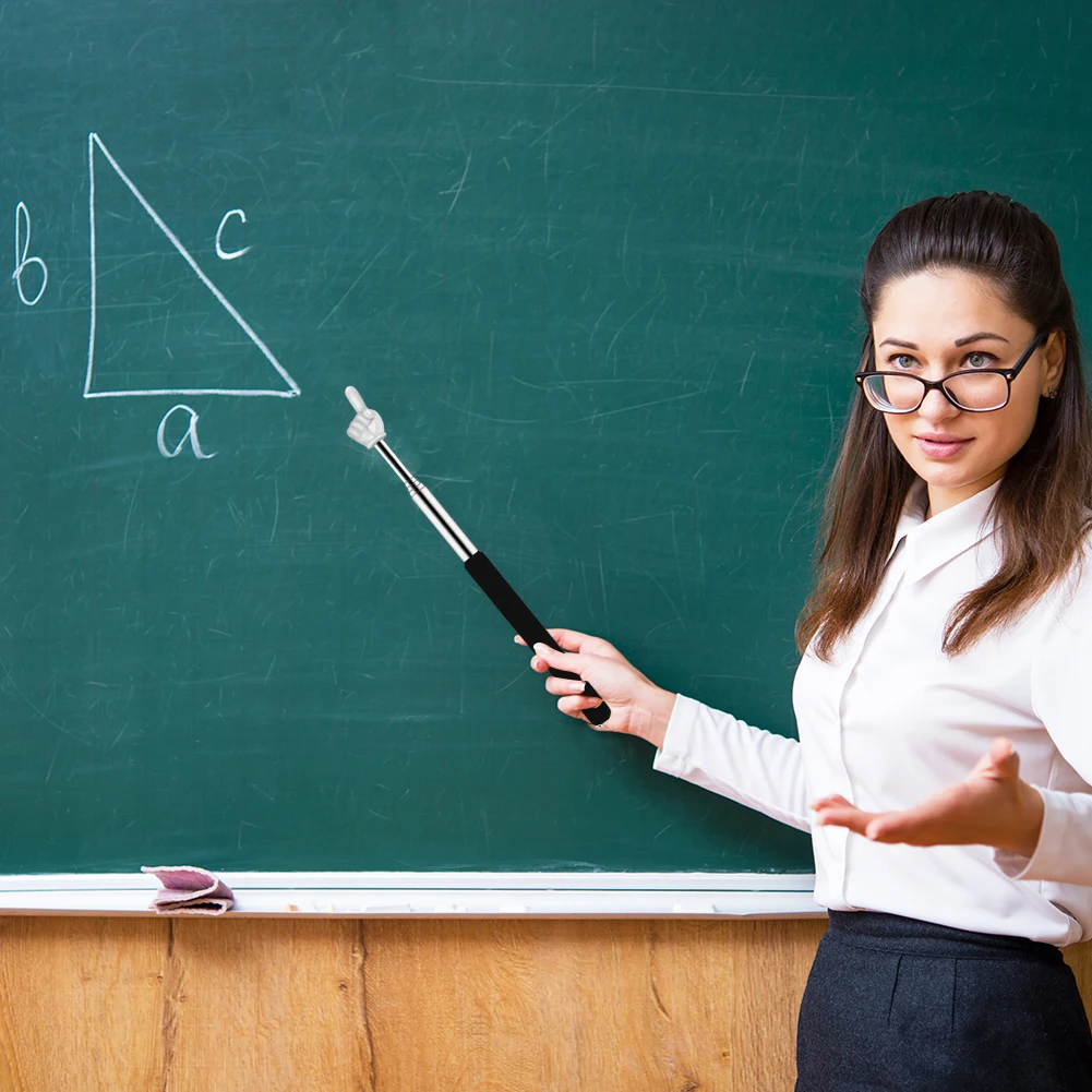 Puntero telescópico para profesores, puntero de mano extensible de acero inoxidable, bonitos punteros retráctiles para aula para guardería, 10 Uds. - imagen 3