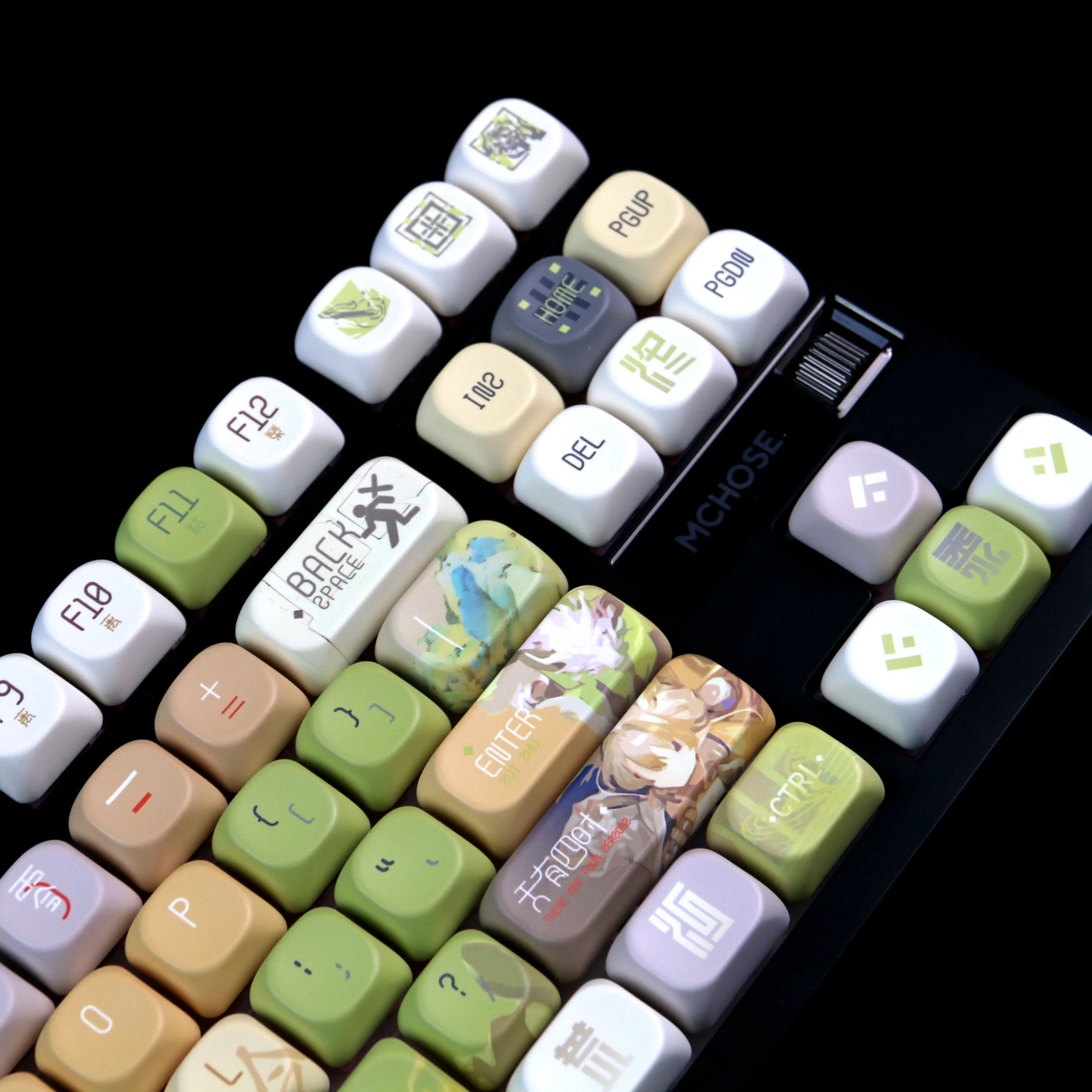 Teclas de Anime de 120 teclas, teclas con tema Huai Shuli, teclas de juego, PBT DYE SUB Cherry MX Switch para teclado mecánico 61 64 68 78 87 - imagen 4