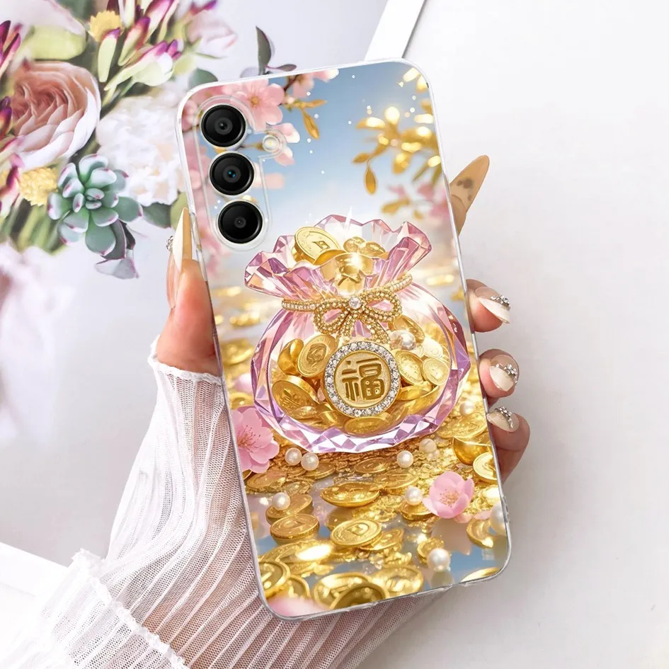 Funda de silicona para Samsung Galaxy A16, funda SM-A165F, nueva funda de teléfono suave con flores coloridas para Samsung A16 A26 A36 A56 5G Protector - imagen 2