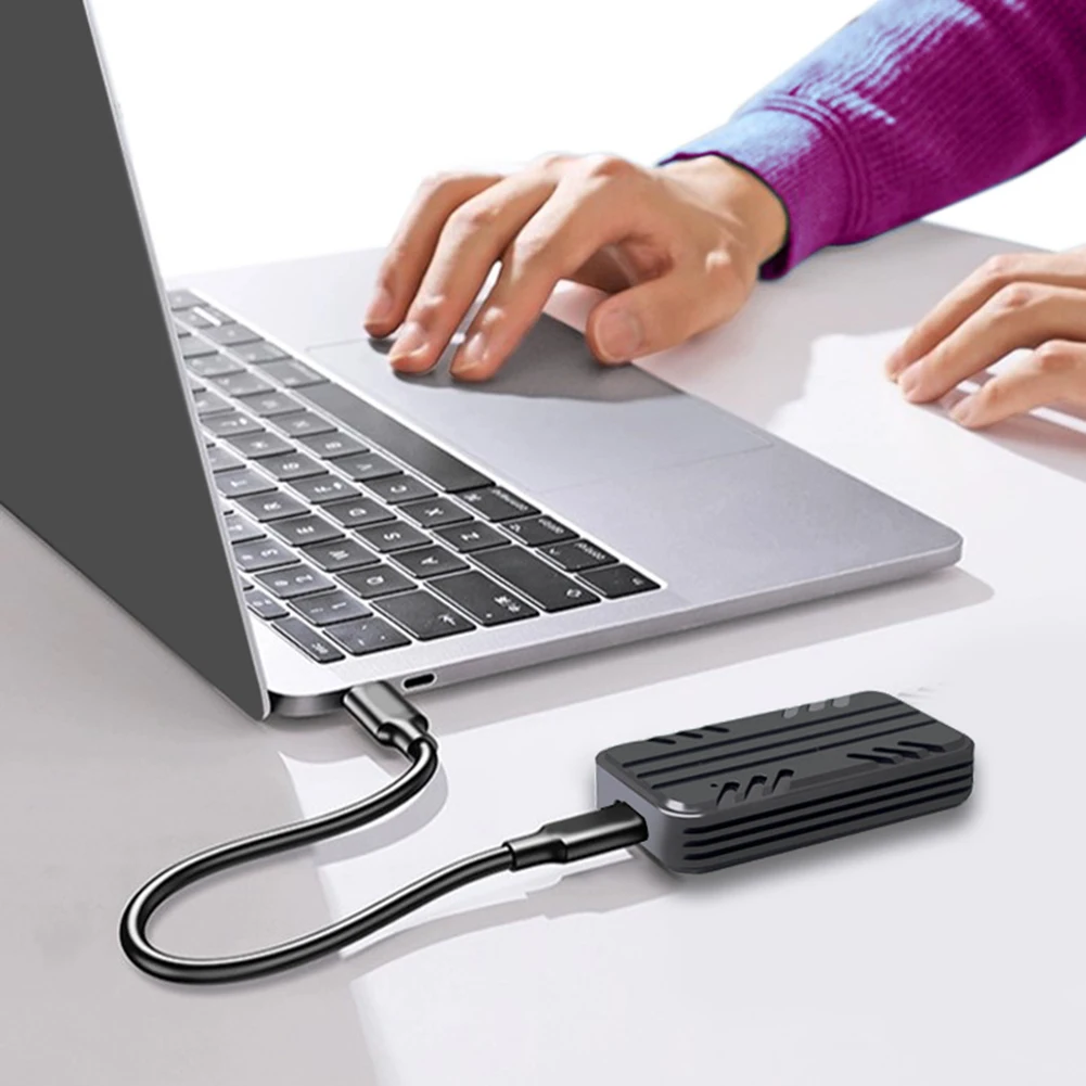 Carcasa de aleación de aluminio para disco duro externo, carcasa de SSD USB3.1, M.2, Gen2, 10gbps, NVME, M.2, protocolo Dual para M.2 2230 SSD - imagen 5