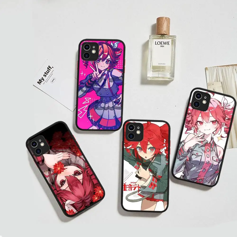 Funda de silicona T-TETO K-Kasane Anime para IPhone 16 15 14 13 12 11 Pro Max Plus X XS MAX cubierta mate a prueba de golpes