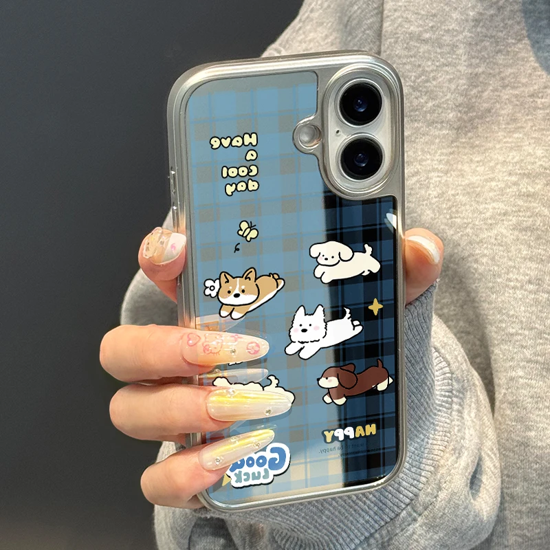 Tiene un día genial cachorro funda de teléfono para iPhone11/12/13/14/15/16/17 Pro Max AIR PLUS epoxi TPU anticaída - imagen 2