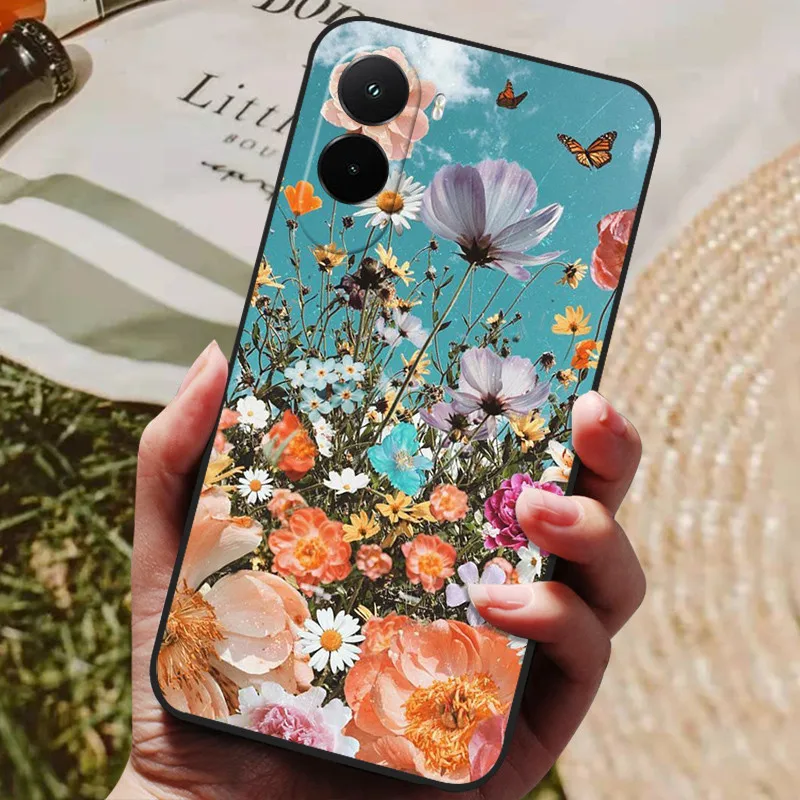 Para Xiaomi Poco M7 4G funda trasera de silicona funda de teléfono para Poco M7 Plus fundas parachoques suave coque M 7 Plus PocoM7 4G a prueba de golpes - imagen 3