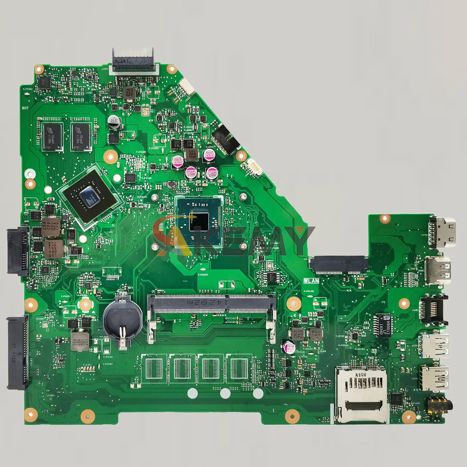 Placa base para ordenador portátil X550MJ para ASUS VivoBook X550M X552M Y582M X550MD X550MJ placa base con CPU Celeron 100% pruebas OK envío rápido - imagen 3