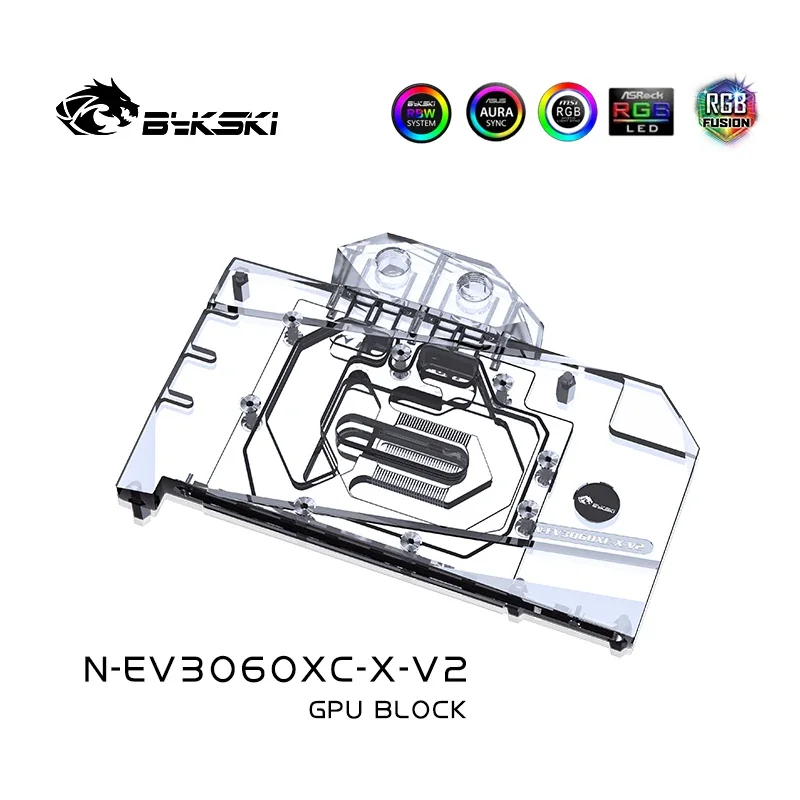 Bykski bloque de agua para EVGA RTX 3060 Ti XC GPU/tarjeta de vídeo/radiador de refrigeración de cobre sincronización RGB/prevenir la corrosión N-EV3060XC-X-V2 - imagen 5