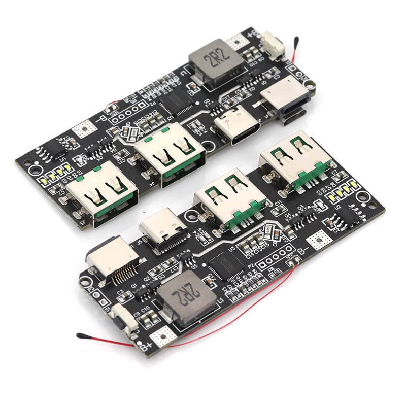 QC4.0 QC3.0 LED USB Dual 5V 4.5A 22,5 W Micro/tipo-c USB banco de energía móvil 18650 módulo de carga protección de temperatura/circuito - imagen 5