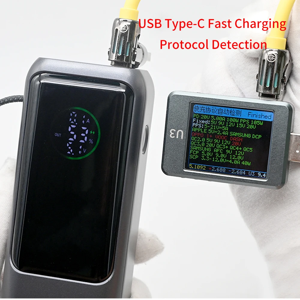 PD100W DIY caja del cargador de batería de carga rápida para 4 Uds 21700 polímero 20000mA caja del banco de energía de la batería para Macbook necesita soldadura - imagen 4