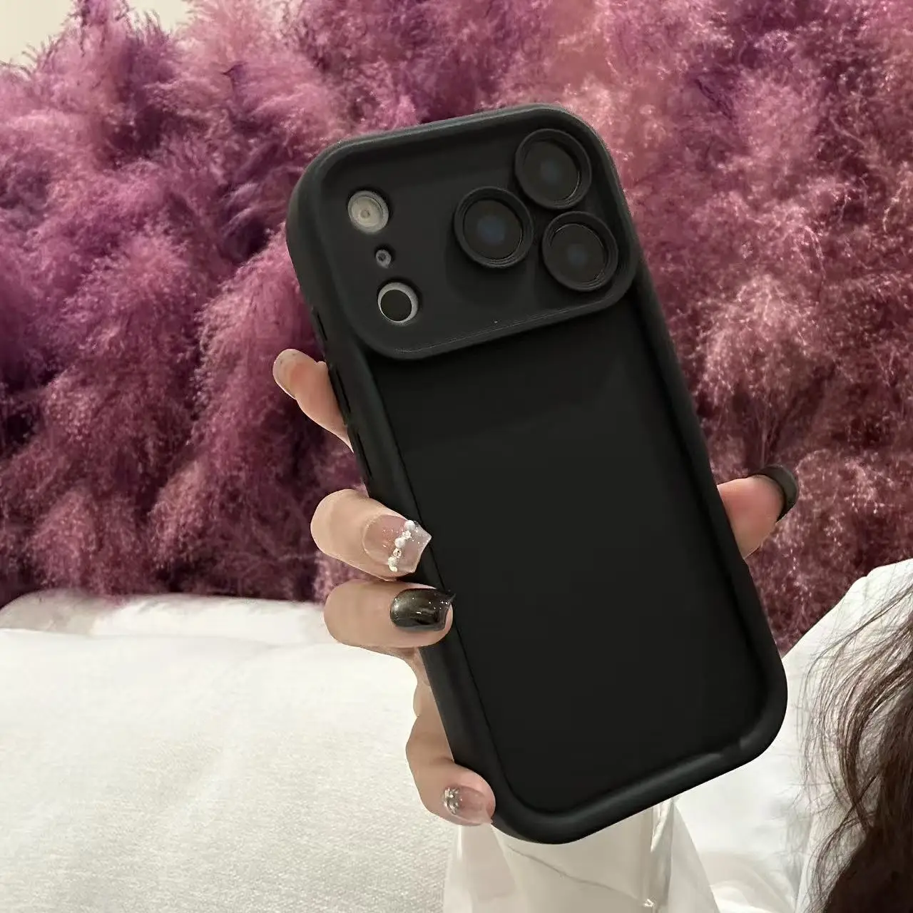 Funda de silicona mate lisa a prueba de golpes para iPhone 17 Air 16 15 14 13 12 11 Pro Max Plus, protección de cámara gruesa, funda suave de TPU - imagen 4