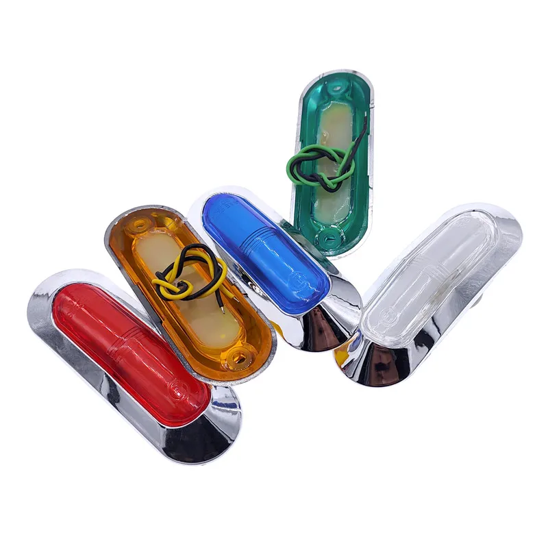 2 uds 4LED lámpara de marca lateral impermeable luz indicadora de liquidación coche camión remolque camión 12V24V lámpara de señal de luz