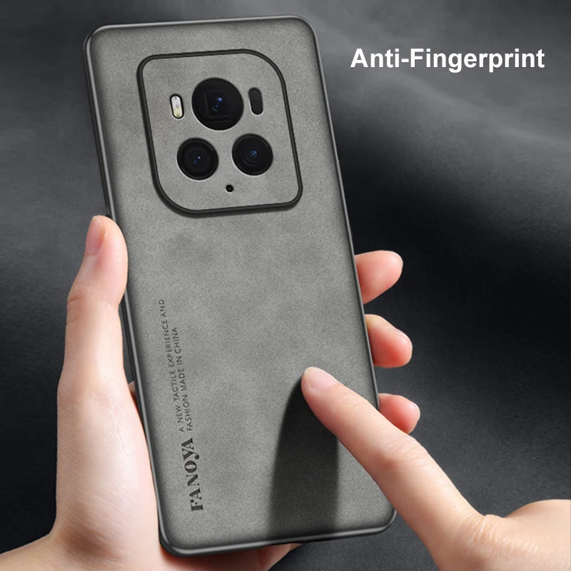 Funda de teléfono de cuero PU de lujo para Honor Magic 6 Pro RSR 5G, cubierta trasera de silicona, protección completa - imagen 5