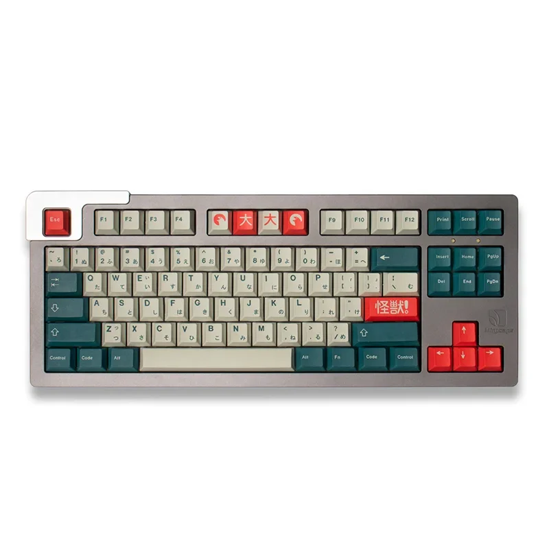 GMK Kaiju teclas clon PBT tinte sublimación cereza altura Teclado mecánico japonés AULA F75 Ajazz Ak820 Pro Mad 60he Gamer