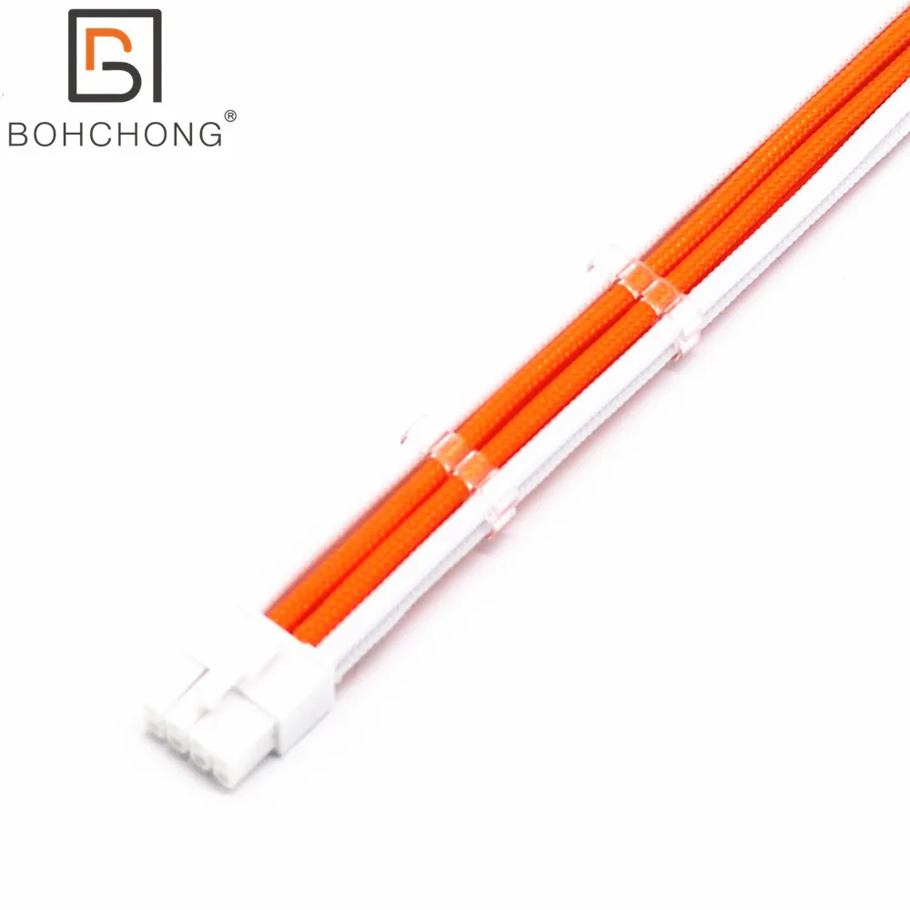 Cable de extensión de alimentación de PC 18AWG, manga PET de 4mm, PCI-E GPU de 8 pines, macho a hembra, se adapta a todos los modelos PSU para Thermaltake lian-li