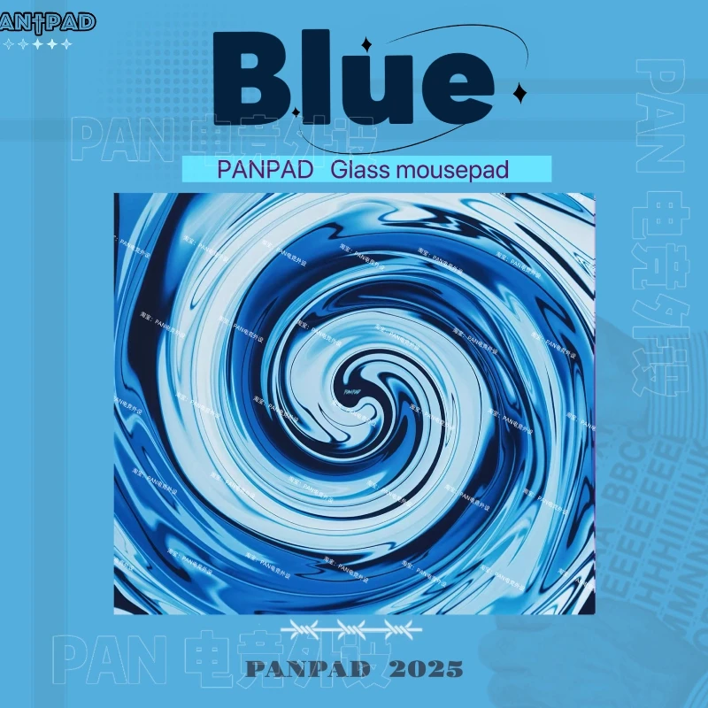 PANPAD-alfombrilla de ratón de vidrio templado para videojuegos, superficie lisa, Base antideslizante, Gel opcional, cobertura completa, accesorios para juegos de escritorio y portátil - imagen 2