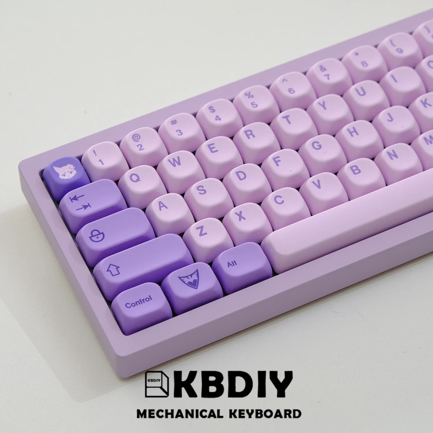 KBDiy-Juego de teclas GMK Frost Witch, 134 teclas, perfil KOA personalizado, teclas GMK moradas para teclados mecánicos, tapas de juego para interruptor MX - imagen 5