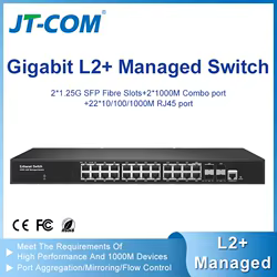Conmutador Gestionado L2+ 24 Puertos Gigabit SFP