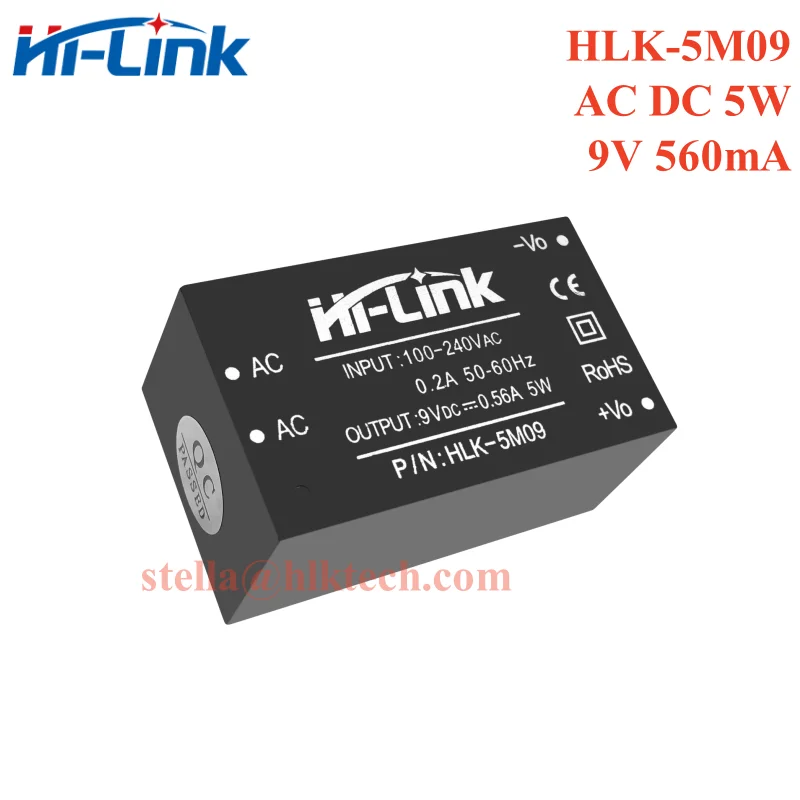 Piezas de corriente alterna, módulo de potencia de 5W, 220V a 5V, 1A, HLK-5M05B, HLK-5M12, HLK-5M05, de alto enlace, 3,3 V/5V/9V/12V/15V/24V, CE, 2 HLK-5M24 FCC UL - imagen 5